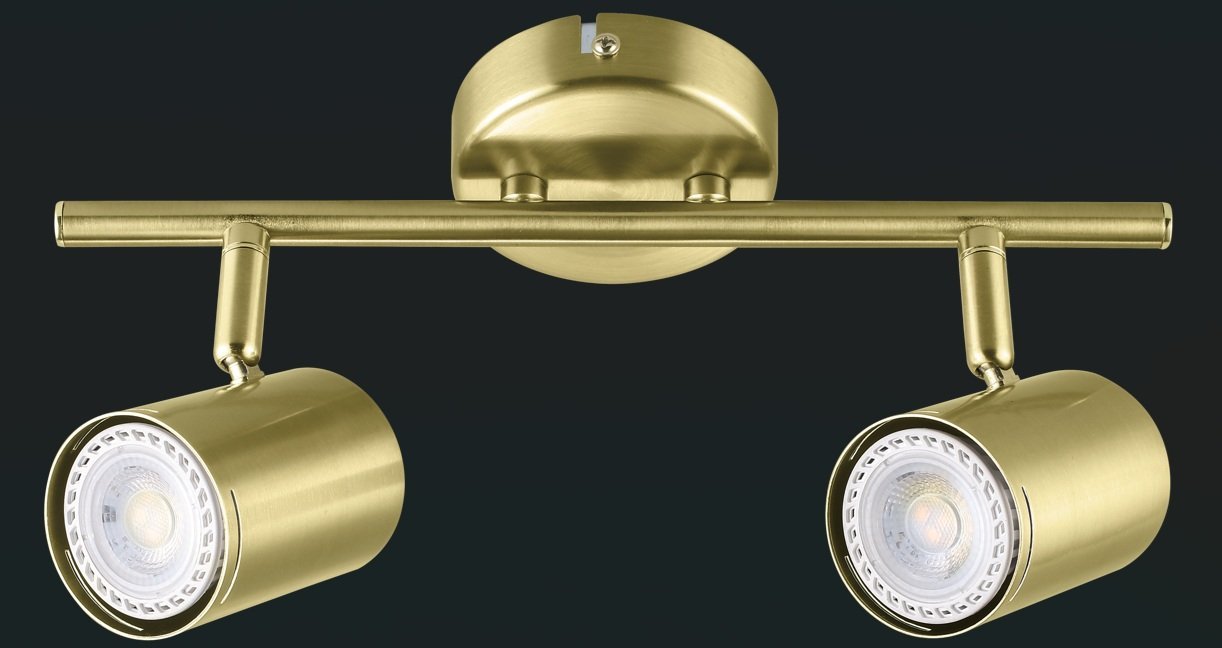 APLIQUE DOBLE 2XGU10 DORADO
